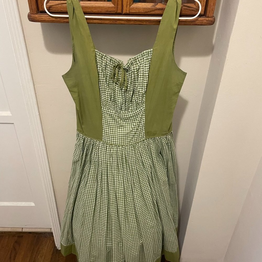 Vintage 50s Peasant Cotton Swing Dress - Size M